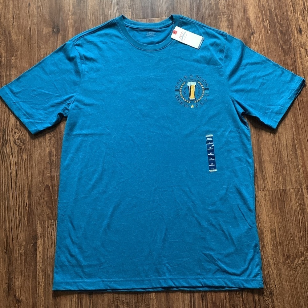 Men’s Izod Saltwater Graphic T Shirt Sails Suds Size Large Tall NWT - Picture 11 of 11